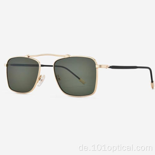 Modische quadratische Metall-Herren-Sonnenbrille